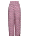 Alessia Santi Woman Pants Fuchsia Size 10 Viscose, Cupro In Pink