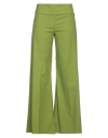 Alessia Santi Woman Pants Green Size 4 Cotton, Elastane In Green