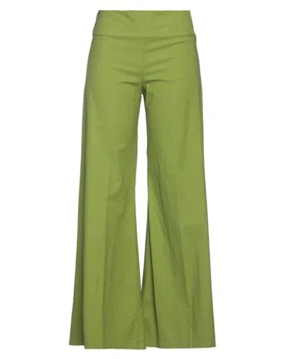 Alessia Santi Woman Pants Green Size 4 Cotton, Elastane
