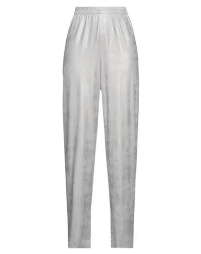 Alessia Santi Woman Pants Grey Size 1 Polyester, Elastane In White