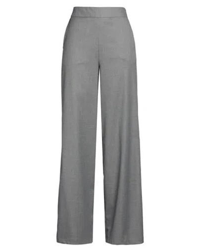 Alessia Santi Woman Pants Grey Size 6 Polyester, Viscose, Elastane In Gray