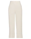 Alessia Santi Woman Pants Ivory Size 8 Viscose In White