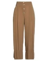 Alessia Santi Woman Pants Khaki Size 6 Viscose In Brown