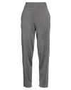 Alessia Santi Woman Pants Lead Size 1 Viscose, Metallic Polyester In Gray