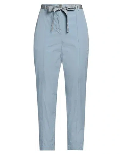 Alessia Santi Woman Pants Light Blue Size 6 Cotton