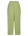 Alessia Santi Woman Pants Light Green Size 10 Cotton In Green