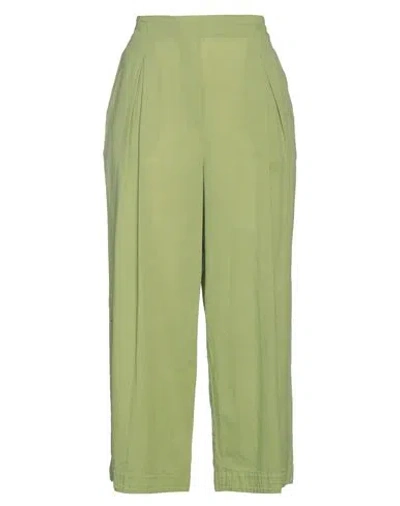 Alessia Santi Woman Pants Light Green Size 10 Cotton