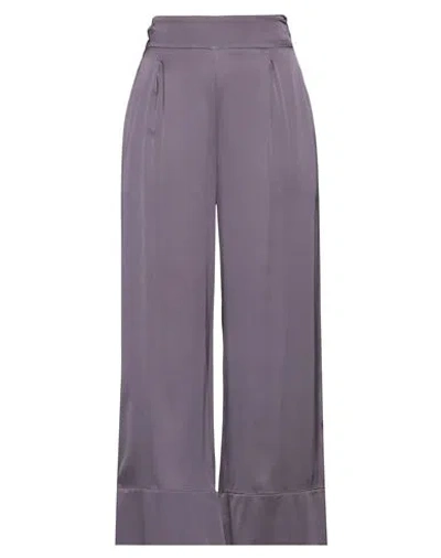 Alessia Santi Woman Pants Lilac Size 10 Viscose, Elastane In Purple