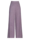 Alessia Santi Woman Pants Lilac Size 6 Cotton, Viscose