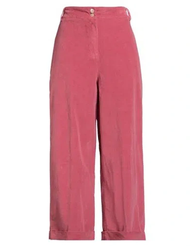 Alessia Santi Woman Pants Magenta Size 8 Cotton, Elastane In Purple