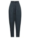 Alessia Santi Woman Pants Midnight Blue Size 6 Cotton In Blue