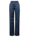 Alessia Santi Woman Pants Midnight Blue Size 6 Polyester, Elastane