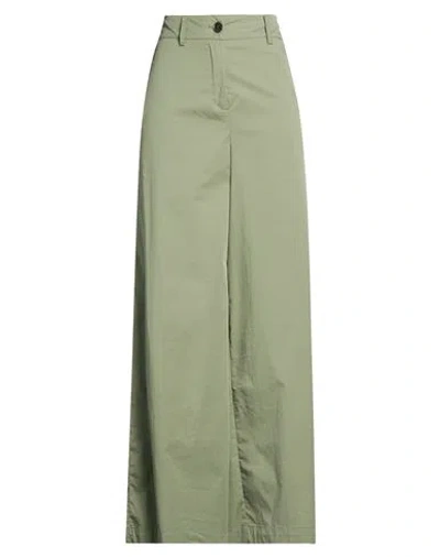 Alessia Santi Woman Pants Military Green Size 2 Cotton, Polyamide, Elastane