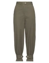 Alessia Santi Woman Pants Military Green Size 6 Cotton In Green
