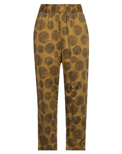 Alessia Santi Woman Pants Mustard Size 6 Polyester, Viscose, Elastane