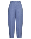 Alessia Santi Woman Pants Navy Size 10 Linen In Blue
