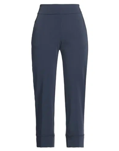 Alessia Santi Woman Pants Navy Size 6 Polyester, Viscose, Elastane In Blue