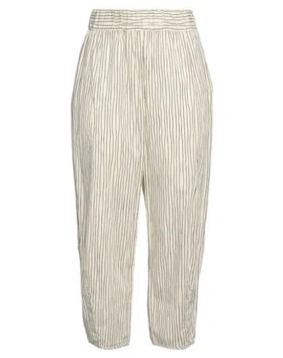 Alessia Santi Woman Pants Off White Size 2 Cotton