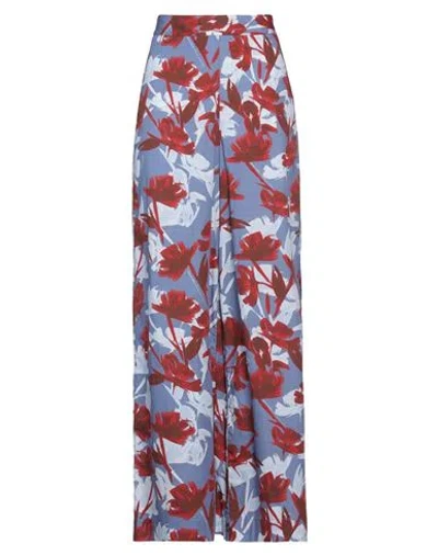 Alessia Santi Woman Pants Pastel Blue Size 8 Cotton