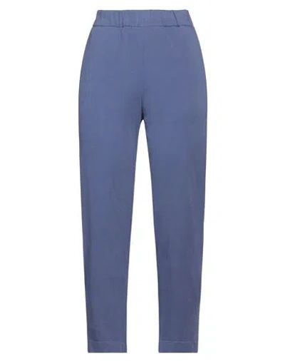 Alessia Santi Woman Pants Purple Size 1 Cotton