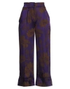 Alessia Santi Woman Pants Purple Size 4 Acetate, Viscose In Purple