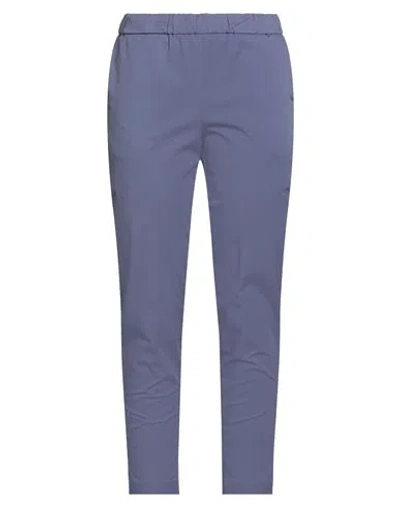 Alessia Santi Woman Pants Purple Size 6 Cotton, Elastane