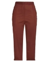 Alessia Santi Woman Pants Rust Size 12 Cotton In Burgundy