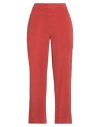 Alessia Santi Woman Pants Rust Size 4 Cotton, Elastane In Red