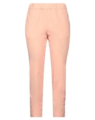 Alessia Santi Woman Pants Salmon Pink Size 6 Cotton, Elastane
