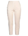 Alessia Santi Woman Pants Sand Size 10 Cotton, Viscose, Elastane In Beige
