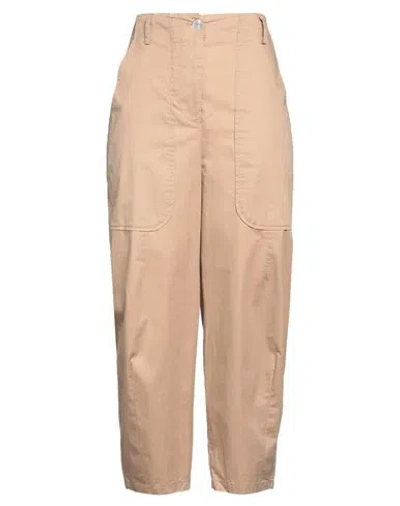 Alessia Santi Woman Pants Sand Size 6 Cotton