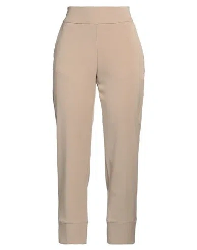Alessia Santi Woman Pants Sand Size 4 Polyester, Viscose, Elastane In Beige
