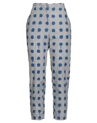 Alessia Santi Woman Pants Sky Blue Size 6 Cotton