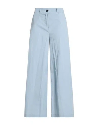 Alessia Santi Woman Pants Sky Blue Size 6 Cotton, Polyamide, Elastane