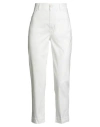 Alessia Santi Woman Pants White Size 2 Cotton, Elastane