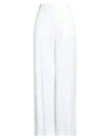 Alessia Santi Woman Pants White Size 6 Viscose, Linen