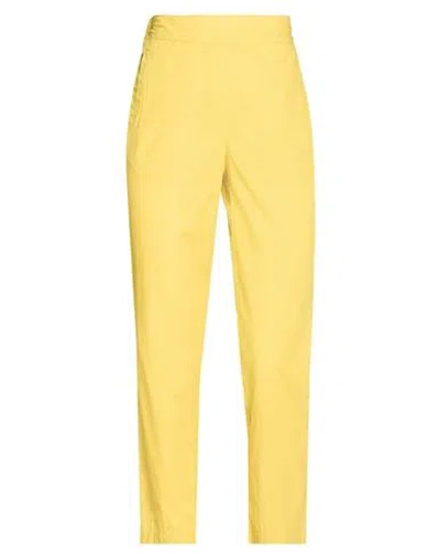 Alessia Santi Woman Pants Yellow Size 2 Cotton