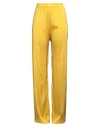 Alessia Santi Woman Pants Yellow Size 6 Viscose, Elastane In Yellow