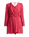 Alessia Santi Woman Playsuit Fuchsia Size 10 Viscose In Pink