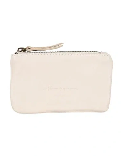Alessia Santi Woman Pouch Off White Size - Sheepskin