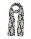 Alessia Santi Woman Scarf Azure Size - Cotton, Silk In Multi