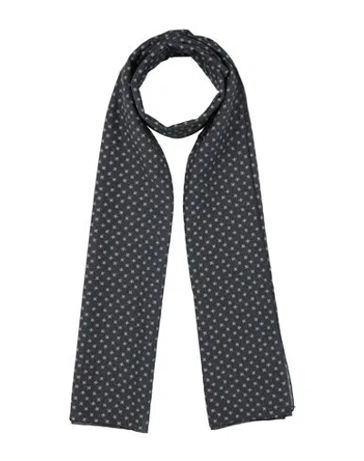 Alessia Santi Woman Scarf Black Size - Cotton, Silk