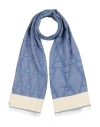 Alessia Santi Woman Scarf Blue Size - Polyester, Viscose, Cotton
