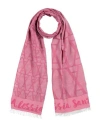Alessia Santi Woman Scarf Fuchsia Size - Polyester, Viscose, Cotton In Pink