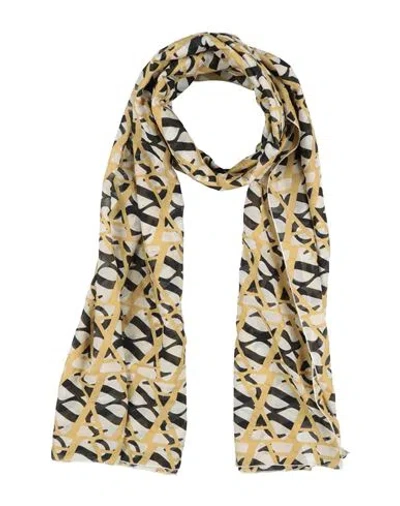 Alessia Santi Woman Scarf Ivory Size - Cotton, Silk In White