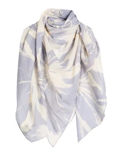 Alessia Santi Woman Scarf Lilac Size - Cotton In Purple