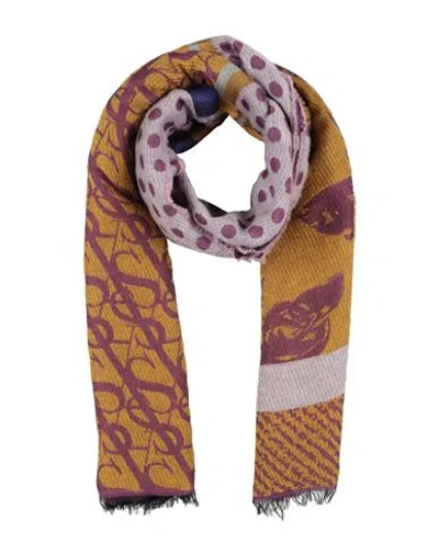 Alessia Santi Woman Scarf Mauve Size - Acrylic, Viscose, Polyamide, Modal, Mohair Wool In Purple