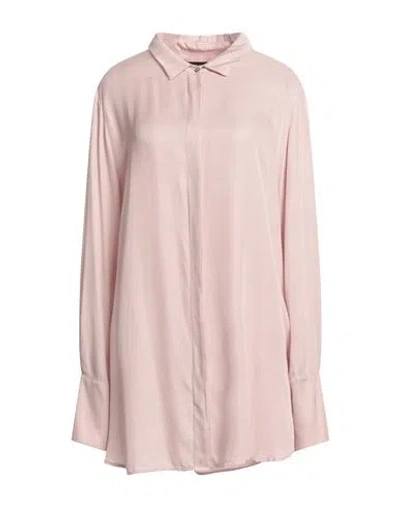 Alessia Santi Woman Shirt Antique Rose Size 14 Viscose In Pink