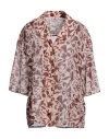 Alessia Santi Woman Shirt Blush Size 12 Cotton, Silk In Pink