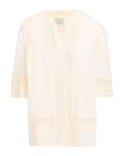 Alessia Santi Woman Shirt Cream Size 4 Ramie In Orange